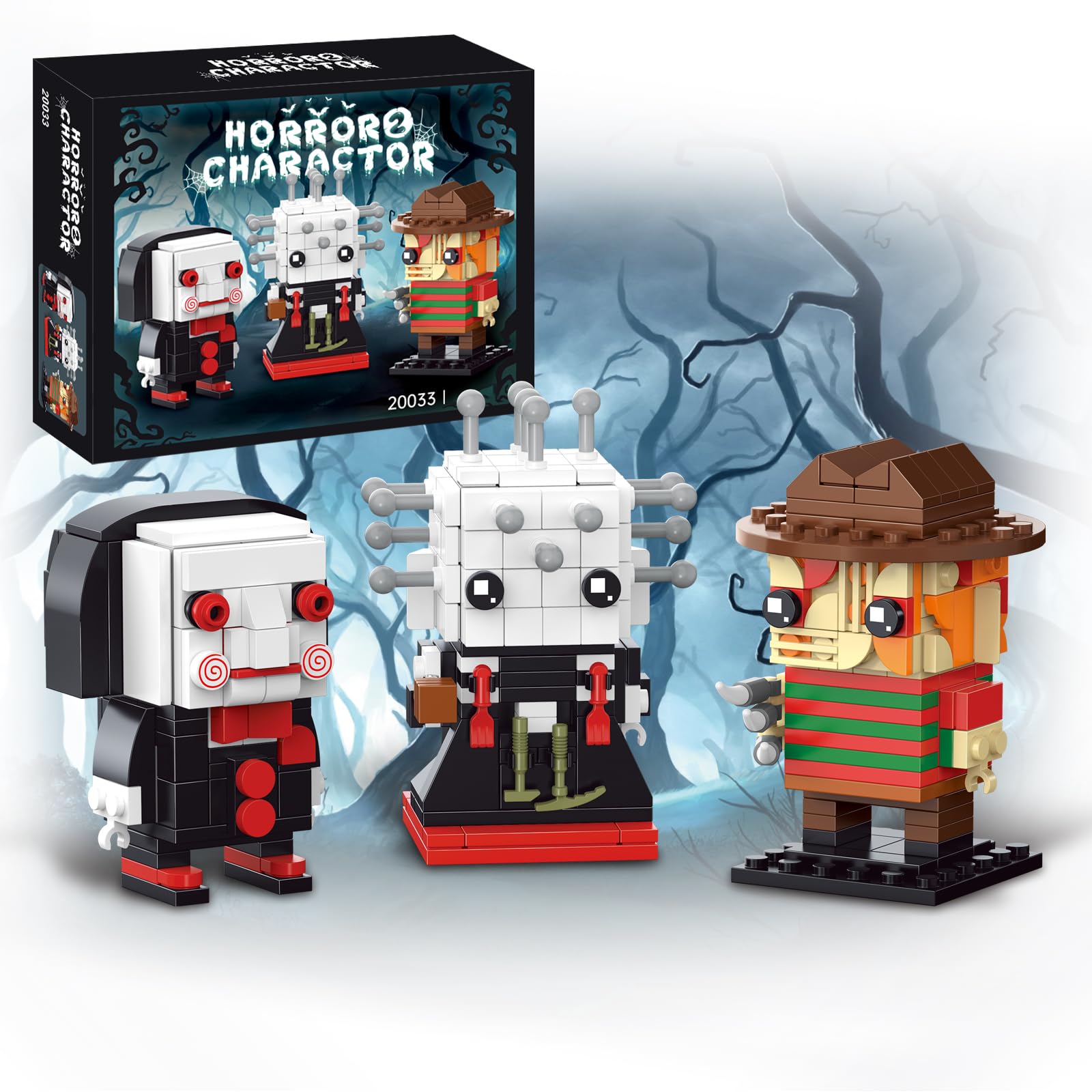 Amazon.com: Halloween Action Figure Building Set Compatible with